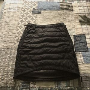 Skhoop short down skirt, black, size S